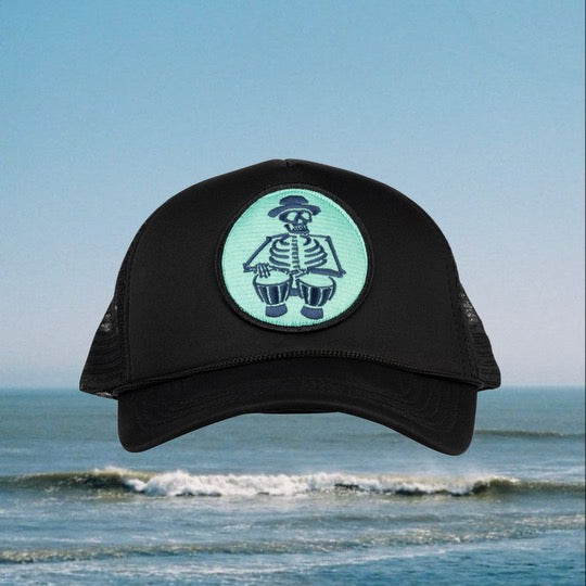 Skeleton Patch Trucker