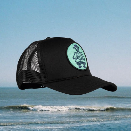 Skeleton Patch Trucker